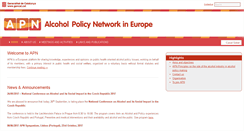 Desktop Screenshot of alcoholpolicynetwork.eu